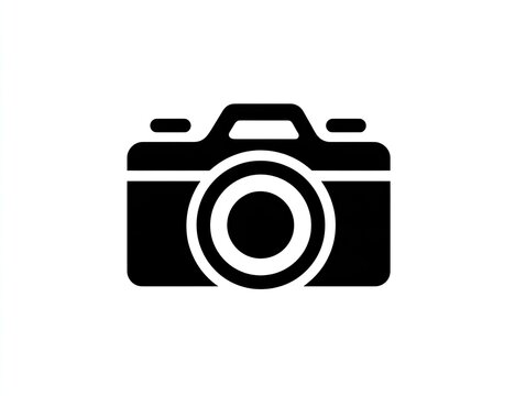 Solid black camera icon