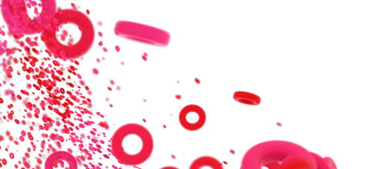 Pink circles and dots on white background.  Perfect for website banners or presentations.