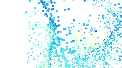 Beautiful abstract background with blue and green bubbles floating on white. Perfect for website banners, presentations,