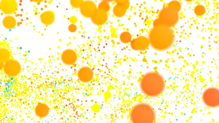 Vibrant, colorful bubbles floating on white. Perfect for backgrounds, websites, and presentations.