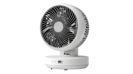 Rechargeable desk fan with vertical oscillation ? versatile icon for chef tools and cooking themes