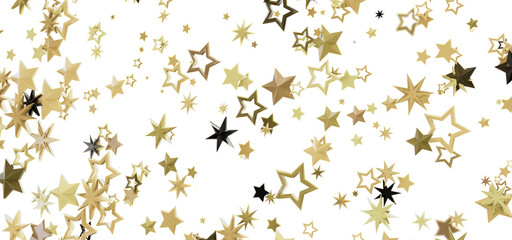 Beautiful image of gold stars on white. Perfect for celebrations, holidays, and more!