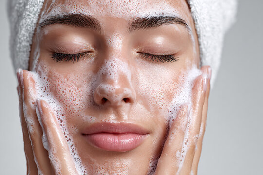 Laptop Mockup with Blank Screen and Plant on Desk with Bokeh Background for Digital Design