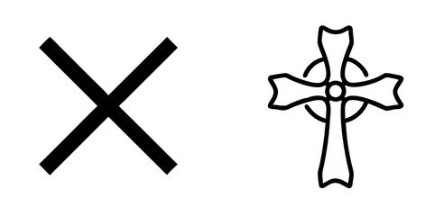 Close Cross Icon, Cancel Button, Exit Symbol, Delete Action, Close UI Element