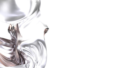 Elegant Abstract Background With Flowing