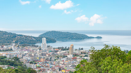 Phuket Island Panorama in the afternoon, Thailand