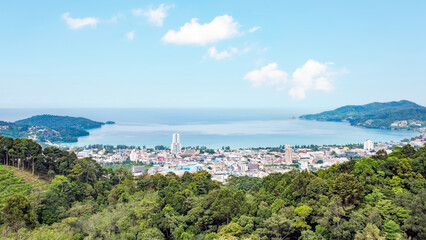 Phuket Island Panorama in the afternoon, Thailand