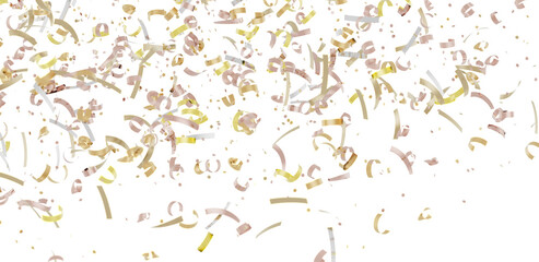 Image of falling confetti, perfect for celebratory backgrounds, party invitations, and festive designs.  Ideal for adding a touch of joy.