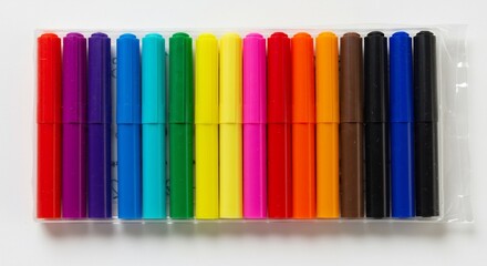 Obraz premium カラフル色鉛筆セット 高画質画像