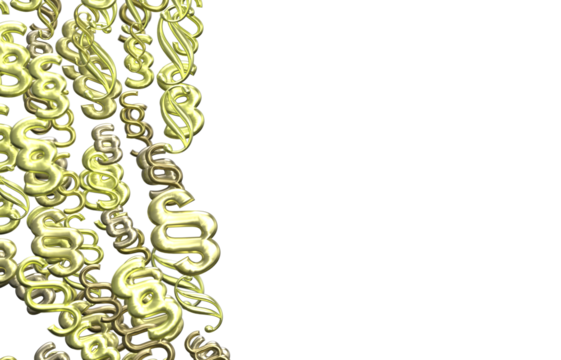 3d Symbol of Law and Justice - Paragraph / section sign - 3D Rendering