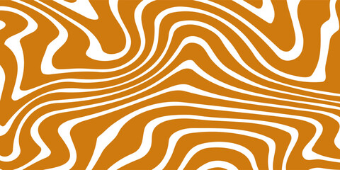 Vector Seamless Pattern with Flowing Salted Caramel. Abstract Sweet Texture. Creative Food Background for Packaging Design and Advertisement