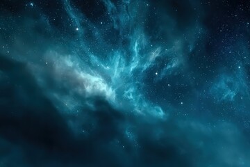 Fototapeta premium Vast Deep Space Nebula With Stars