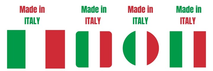 Made in italy, set of stamps made in italy, made in italy stamps set, 