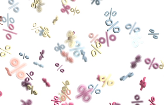 percent sign percentage icon interest rate