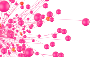 network holding in hand 3d connection data