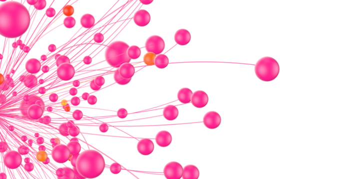 network holding in hand 3d connection data