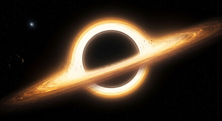 Black Hole Consuming a Dying Star
