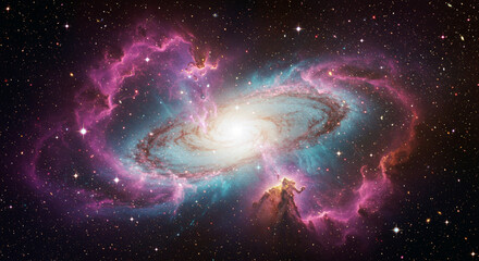 Massive Cosmic Storm in Vibrant Nebula