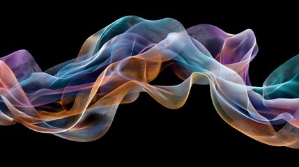 Abstract Colorful Flowing Design