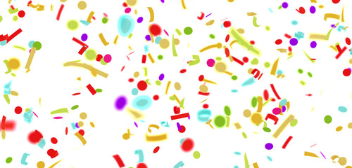 Festive background with colorful confetti falling. Perfect for celebrations, parties, and events.