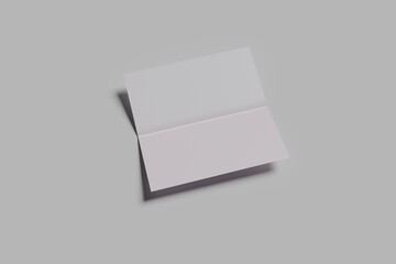 Bifold brochure mockup (blank)