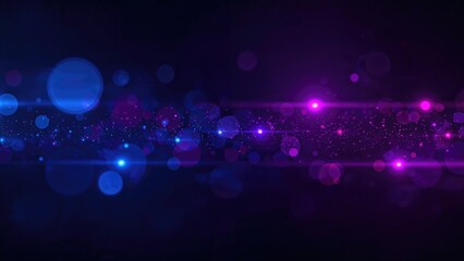 Neon light flare effects with defocused glow and fluorescent leaks, showcasing navy blue, magenta, and pink hues on a dark contemporary abstract background.