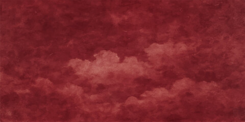 A textured sky of deep reds and blues with a striking pattern of striped clouds in a stormy atmosphere
