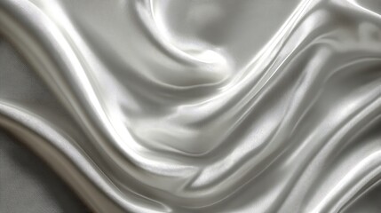 Soft, flowing, silvery fabric drapes