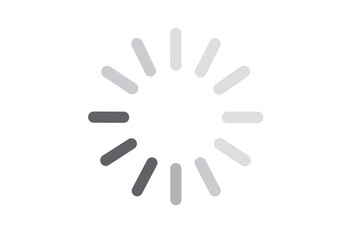 Animated Loading Spinner Icon Vector. Spinning Loading Wheel Symbol on Transparent Background. Circular Progress Bar, Waiting Indicator, Preloader Loader Animation. Minimal UI Element Design