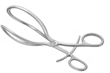 Doyen intestinal forceps with transparent background