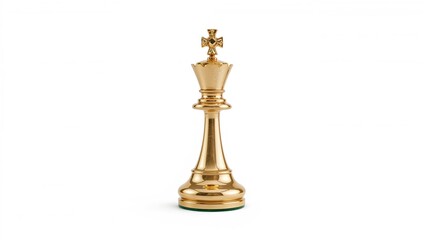 Fototapeta premium Isolated chessboard setup against white