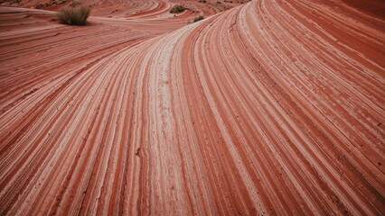 Striated Rock Formations in a Protected Desert Area