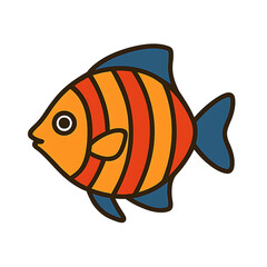 vector illustration of a fish