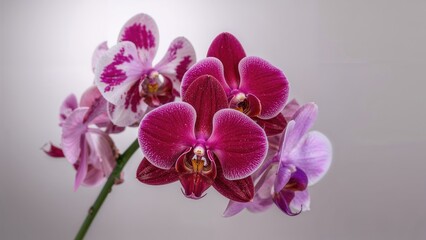 Fototapeta premium Graceful Orchid with Lavender Blossoms