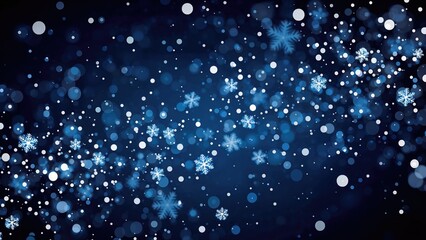 Bright electric lights during snow