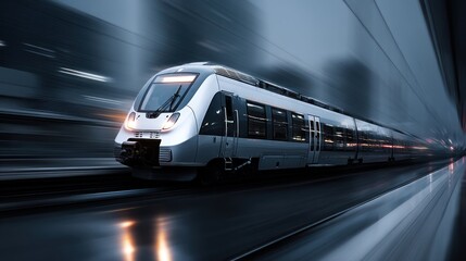 Naklejka premium High speed train