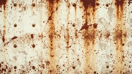 Isolated rusty metal texture with grunge effect on white backdrop