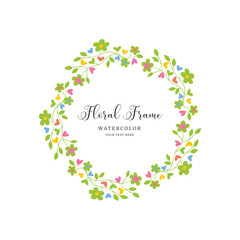 Decorative Floral Border Frame for Wedding and Invitation Design