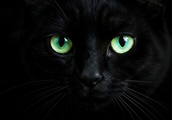 Eyes of the Night: The Enigmatic Black Cat