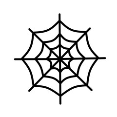 Naklejka premium vector illustration of a spider web