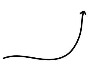 Black arrow pointing upwards