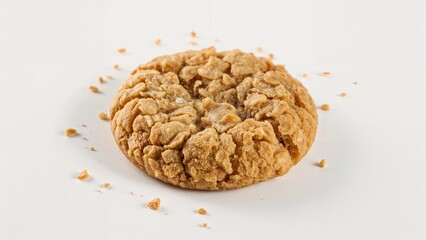 Tasty Cornflake Cookies on a White Backdrop