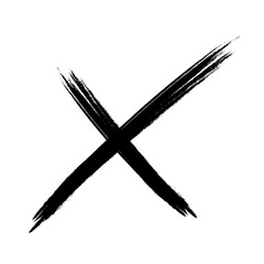The X is a symbol of crossing over or separating