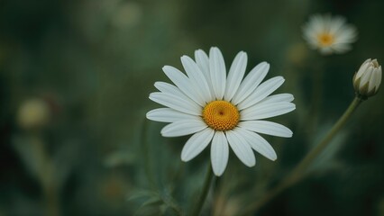 Daisy with White Petals