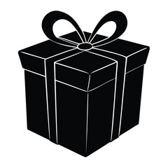 Event planner element isolated gift box on white background