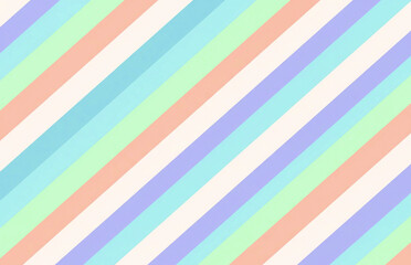 Obraz premium Seamless vector pattern; diagonal stripes pastel colors, minimal