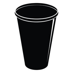 Event planner element isolated party cup on white background