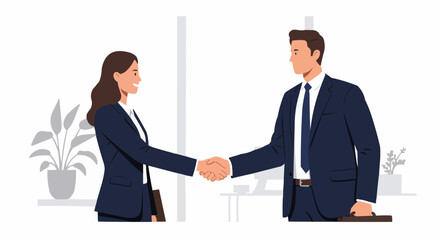 business people shaking hands