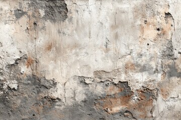 Distressed concrete texture background with aged paint chipped plaster and on transparent background