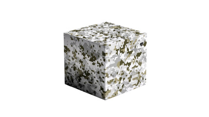Abstract stone cube: A striking image of an abstract stone cube, showcasing the intricate patterns and textures of the natural material, conveying the beauty of raw elements.
